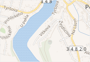 Vítkova v obci Polná - mapa ulice