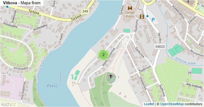 Vítkova - mapa firem