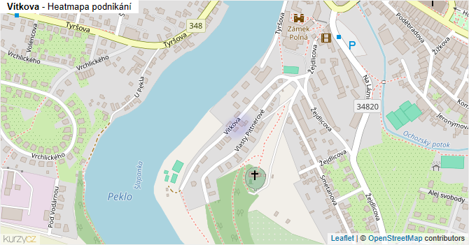 Vítkova - mapa podnikání