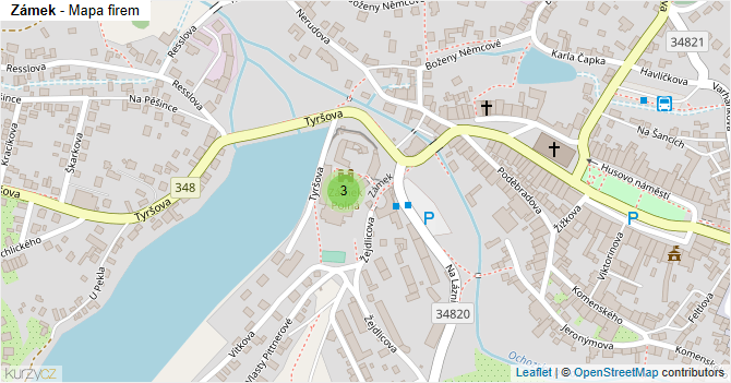 Zámek - mapa firem