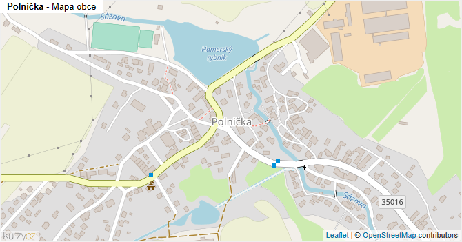 Polnička - mapa obce