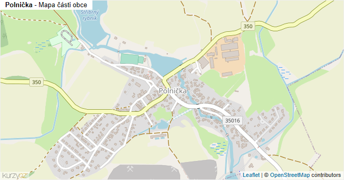 Polnička - mapa části obce