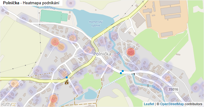 Polnička - mapa podnikání