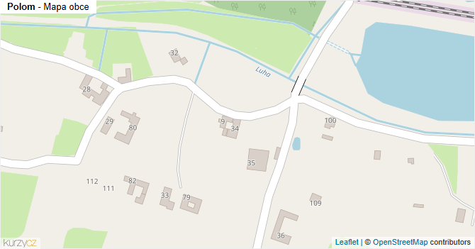 Polom - mapa obce