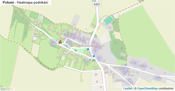 Polomí - mapa podnikání