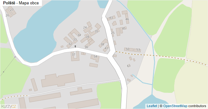 Polště - mapa obce