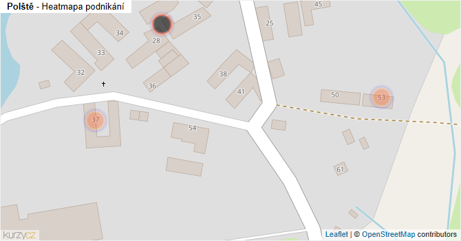 Polště - mapa podnikání