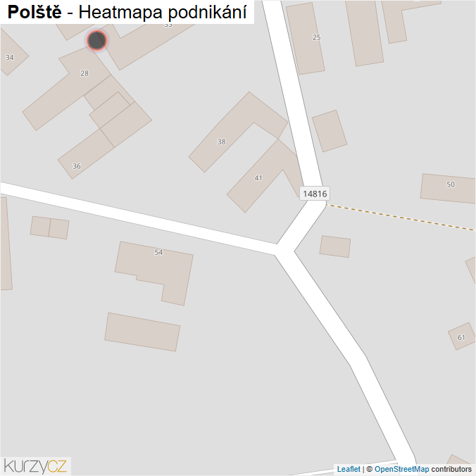 Mapa Polště - Firmy v obci.