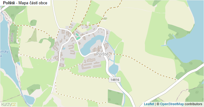 Polště - mapa části obce