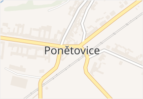 Nová v obci Ponětovice - mapa ulice