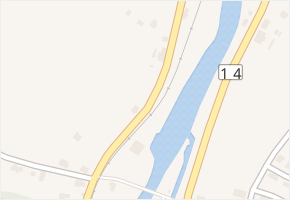 Přívlaka v obci Poniklá - mapa části obce
