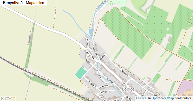 K myslivně - mapa ulice