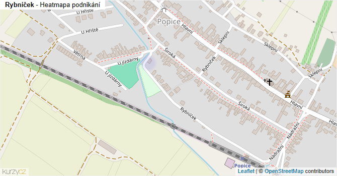 Rybníček - mapa podnikání
