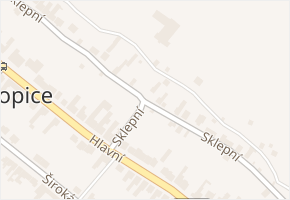 Sklepní v obci Popice - mapa ulice