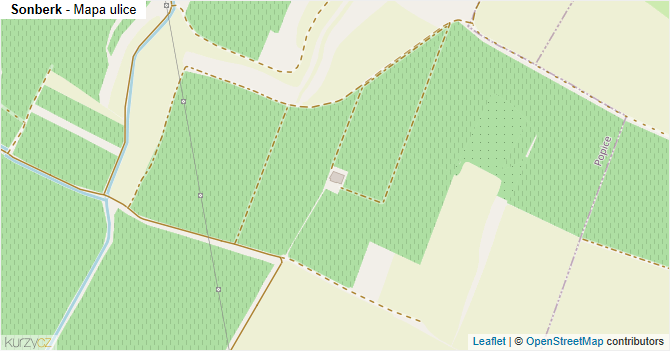 Sonberk - mapa ulice