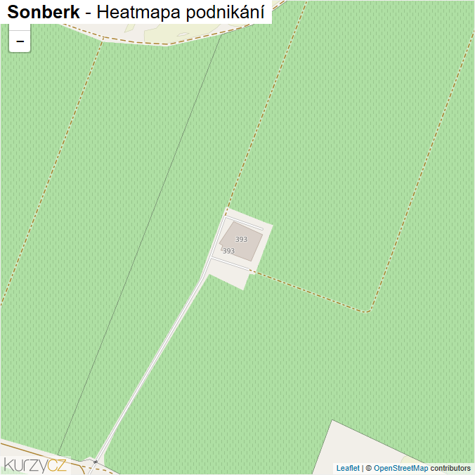 Mapa Sonberk - Firmy v ulici.