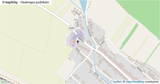 U kapličky - mapa podnikání