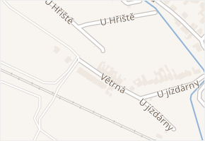 Větrná v obci Popice - mapa ulice