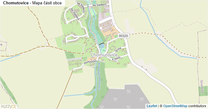 Chomutovice - mapa části obce
