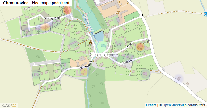Chomutovice - mapa podnikání