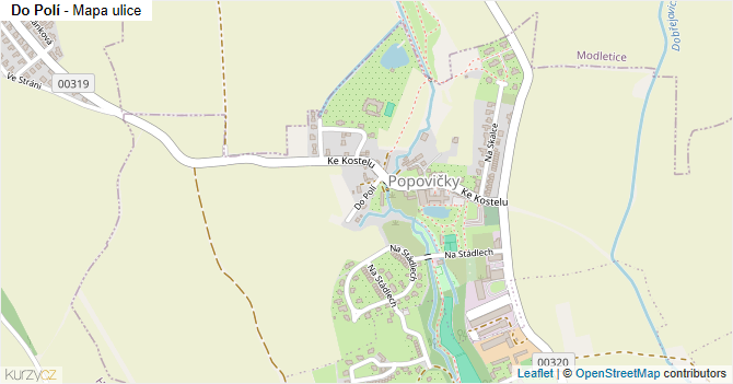 Do Polí - mapa ulice