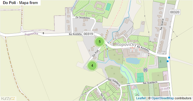 Do Polí - mapa firem