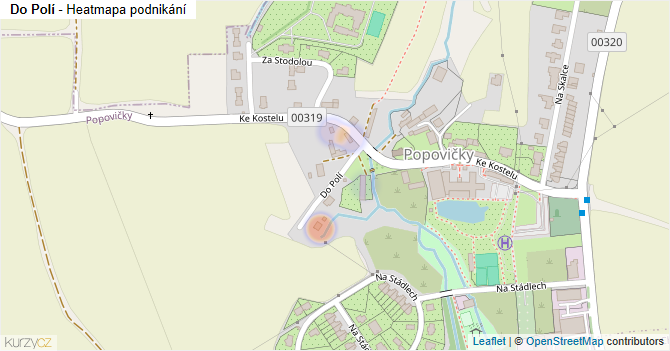Do Polí - mapa podnikání