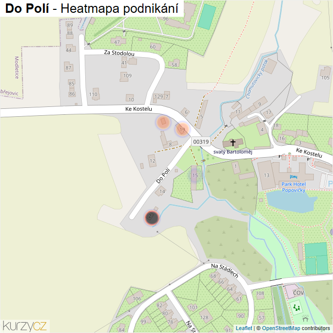 Mapa Do Polí - Firmy v ulici.
