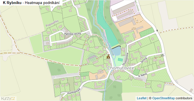 K Rybníku - mapa podnikání