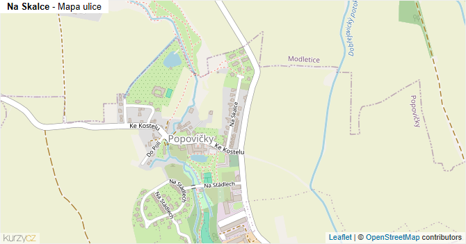 Na Skalce - mapa ulice