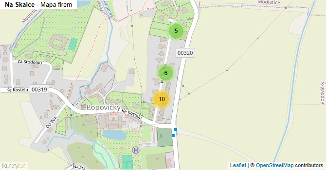 Na Skalce - mapa firem