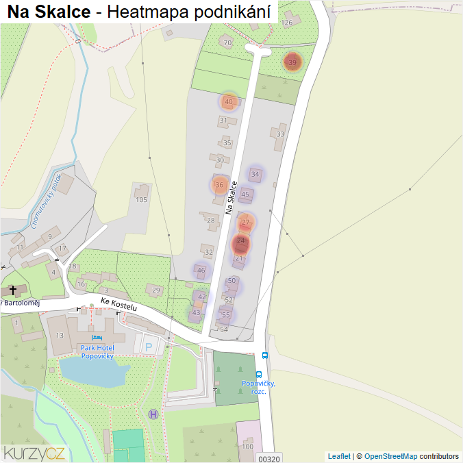 Mapa Na Skalce - Firmy v ulici.