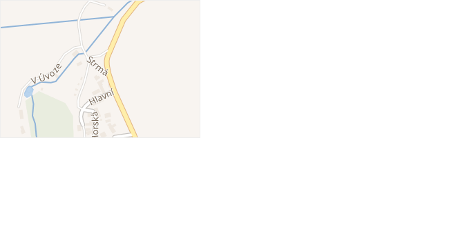 Strmá v obci Popovičky - mapa ulice