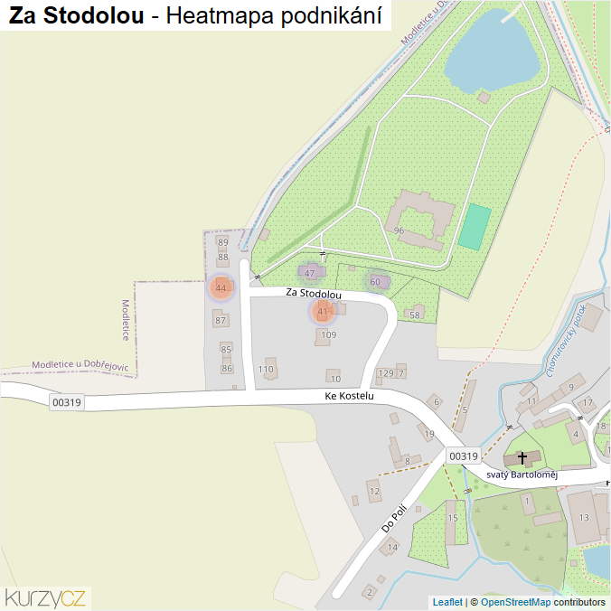 Mapa Za Stodolou - Firmy v ulici.