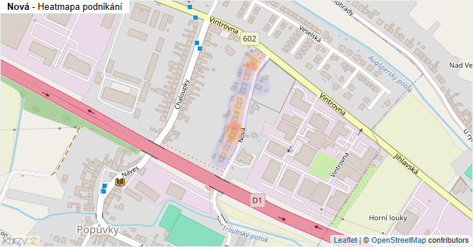Nová - mapa podnikání