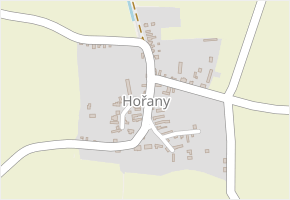 Hořanská v obci Poříčany - mapa ulice