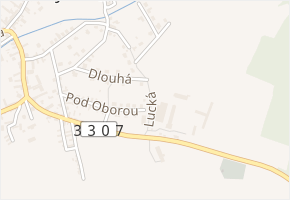 Lucká v obci Poříčany - mapa ulice