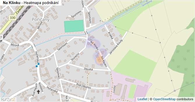 Na Klínku - mapa podnikání