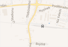 Nádražní v obci Poříčany - mapa ulice