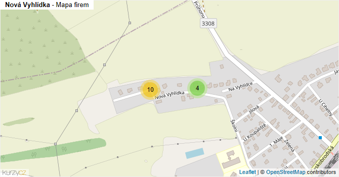 Nová Vyhlídka - mapa firem