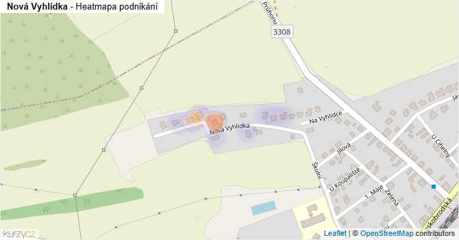 Nová Vyhlídka - mapa podnikání