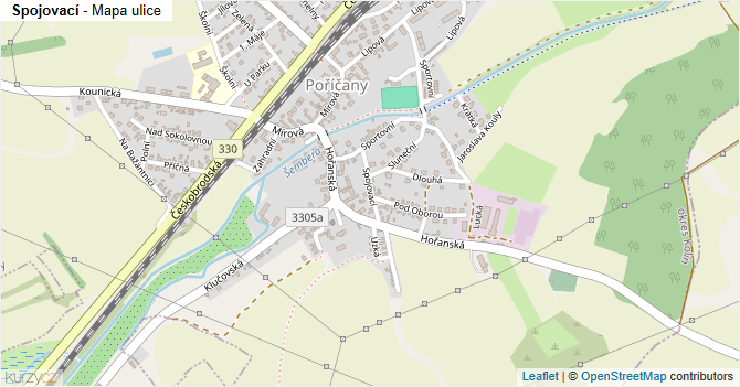 Spojovací - mapa ulice