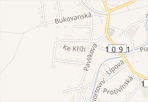 Ke Kříži v obci Poříčí nad Sázavou - mapa ulice