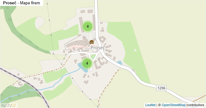 Proseč - mapa firem