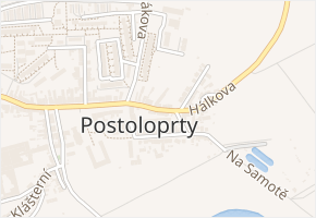 Alšova v obci Postoloprty - mapa ulice