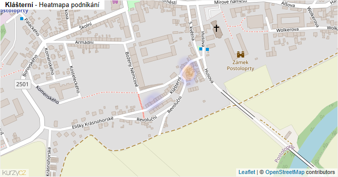 Klášterní - mapa podnikání