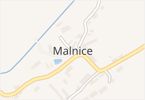 Malnice v obci Postoloprty - mapa části obce