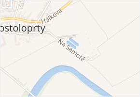 Na samotě v obci Postoloprty - mapa ulice
