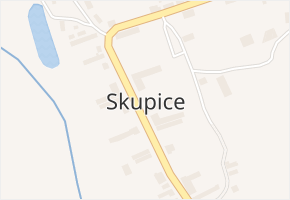 Skupice v obci Postoloprty - mapa části obce