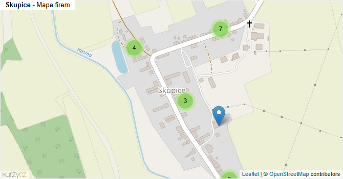 Skupice - mapa firem